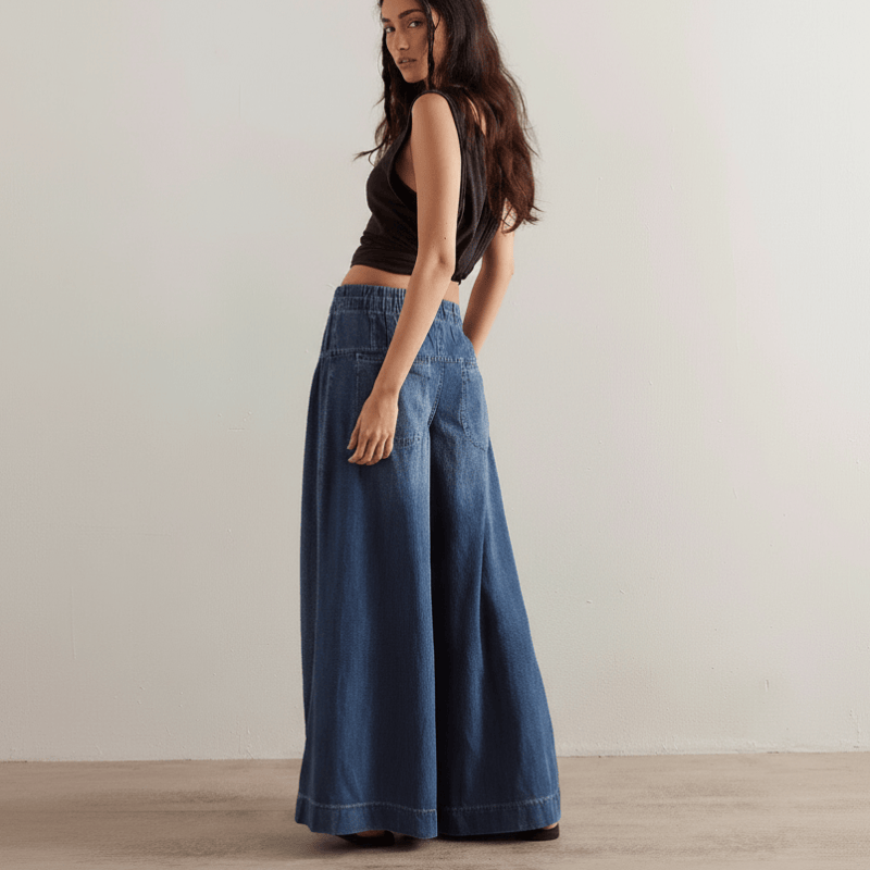 Boho Full Length Palazzo Jeans