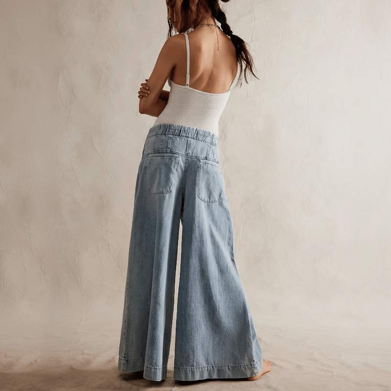 Boho Full Length Palazzo Jeans