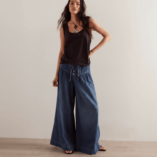 Boho Full Length Palazzo Jeans