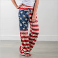Boho American Flag Wide Leg Lounge Pants
