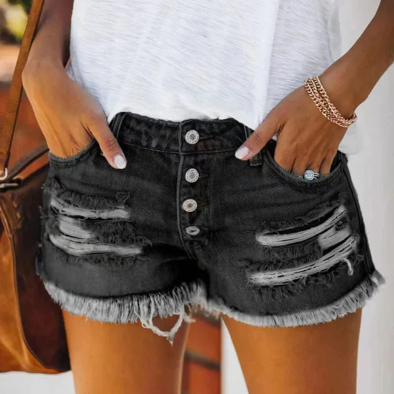 Ripped Distressed Shorts