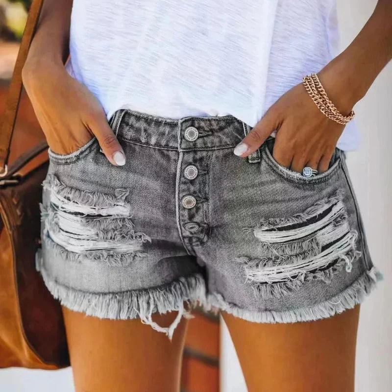 Ripped Distressed Shorts
