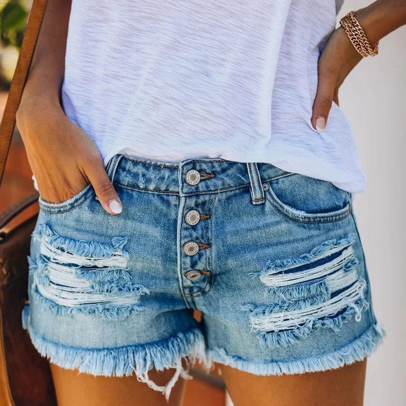 Ripped Distressed Shorts